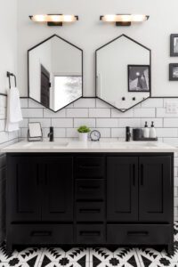 NOMI luxury bathroom remodel black and white bathroom remodeling