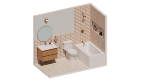 Rose - NOMI Guest bathroom remodel collection