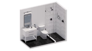 Mont balnc - NOMI Guest bathroom remodel collection